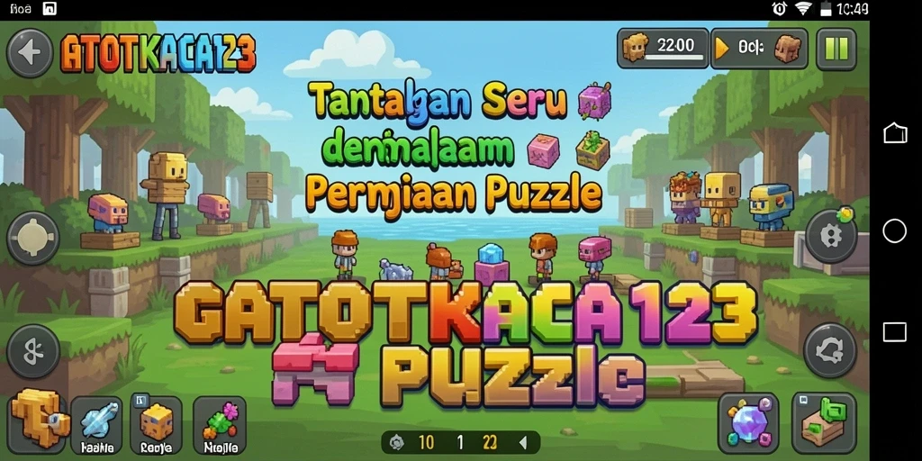 Tampilan gameplay GATOTKACA123 dengan teka-teki yang menantang.