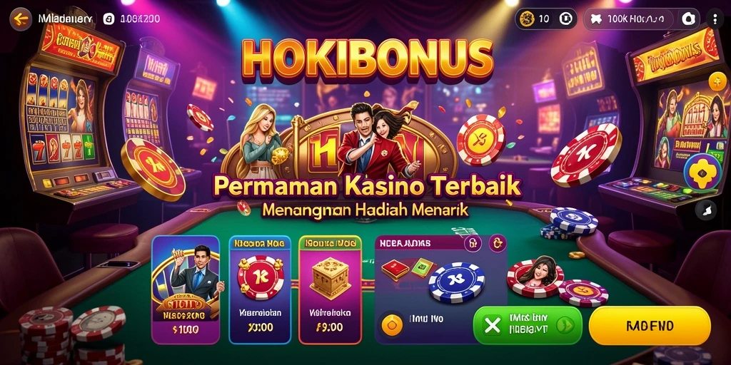Tampilan gameplay Kasino yang seru dan menarik dari HOKIBONUS.