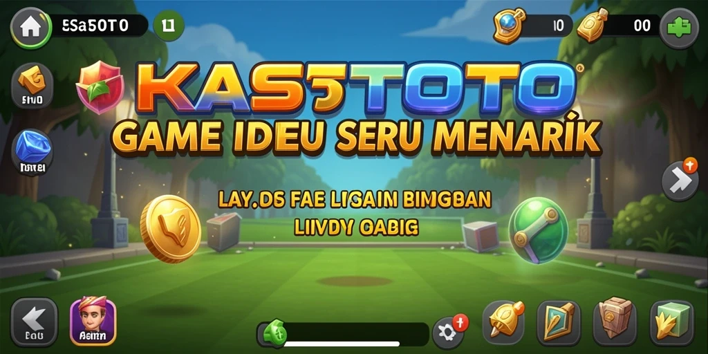 Tampilan gameplay seru dan menarik dari KASTOTO saat mengumpulkan sumber daya.