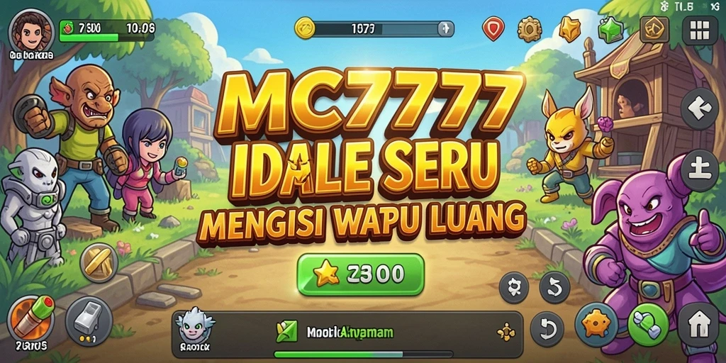 Tangkapan layar gameplay MC777 menunjukkan pengelolaan sumber daya Idle yang menarik.