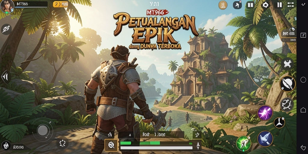Tangkapan layar gameplay yang menunjukkan eksplorasi dunia terbuka.