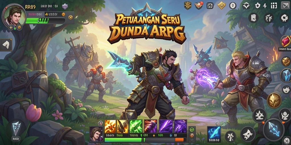 Tampilan gameplay seru dari dunia ARPG RR89 yang menantang.