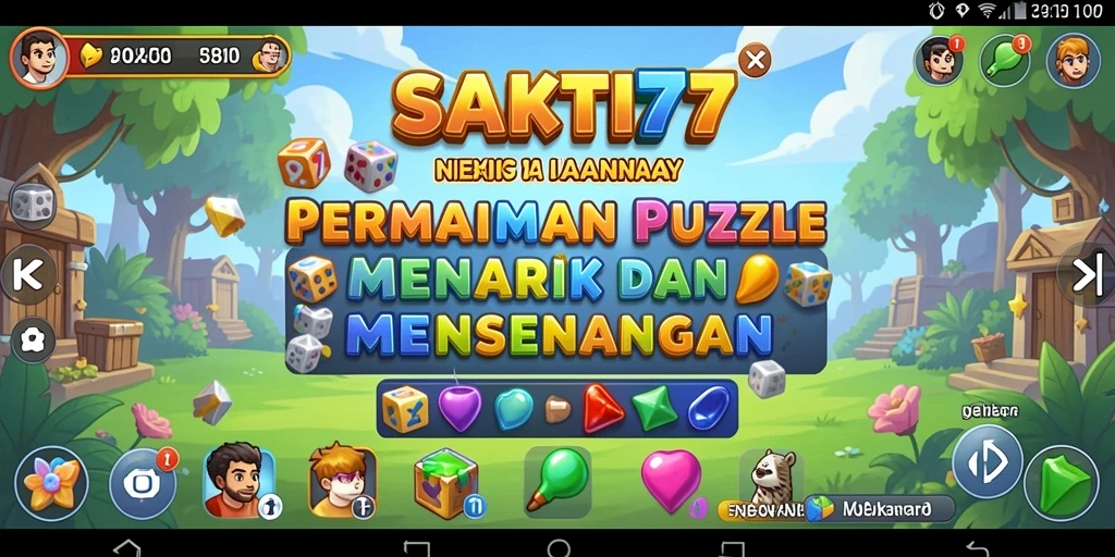 Tampilan gameplay SAKTI77 saat menyelesaikan teka-teki puzzle.