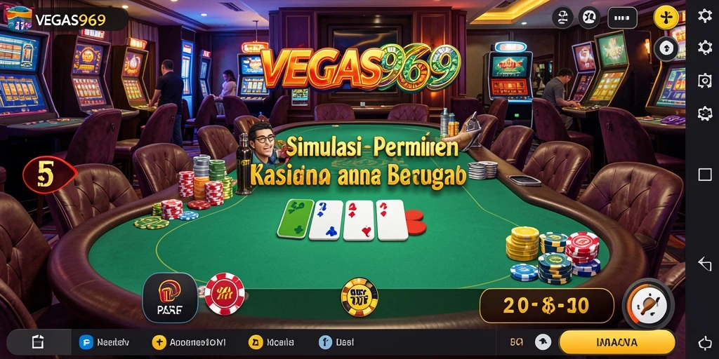 Tampilan gameplay menarik dari VEGAS969 dengan efek visual yang memukau.