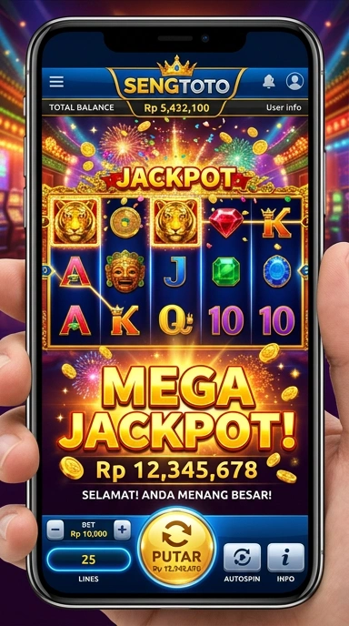 Menu kategori yang lengkap di aplikasi sengtoto.